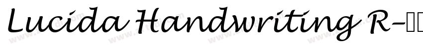 Lucida Handwriting R字体转换